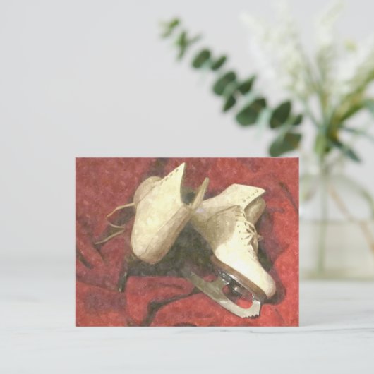 Het Briefkaart van schaatsen onbeweeglijk (Staand voorkant)