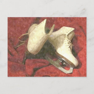 Het Briefkaart van schaatsen onbeweeglijk