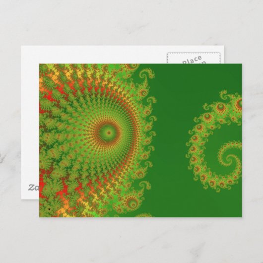 Het Briefkaart van Spirole van Kerstmis (Voorkant / Achterkant)