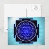 het briefkaart van sriyantra (Voorkant / Achterkant)