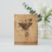 Het Briefkaart van Steampunk (Staand voorkant)