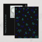 Het Briefkaart van sterren (Voorkant / Achterkant)