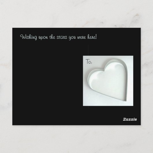 Het Briefkaart van sterren (Achterkant)