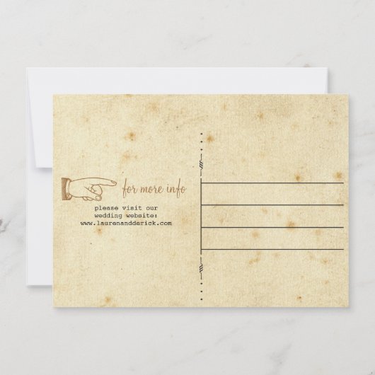 Het  Briefkaart van Telegram sparen de Datum (Achterkant)