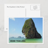 Het Briefkaart van Thailand van Krabi (Voorkant / Achterkant)