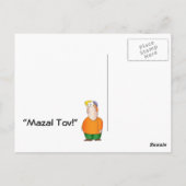 Het Briefkaart van Tov van Mazal - Joodse Rabijn (Achterkant)