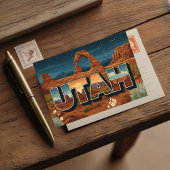 Het  Briefkaart van Utah National Park - Night Sky