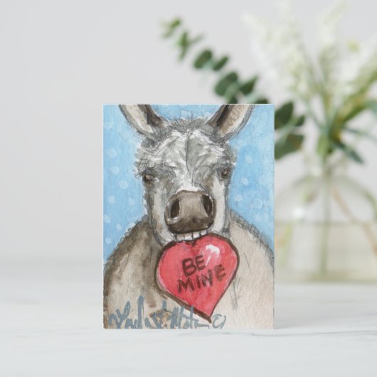 Het Briefkaart van Valentijn Burro (Staand voorkant)