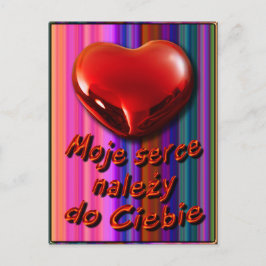 Het Briefkaart van Valentijn in Pools