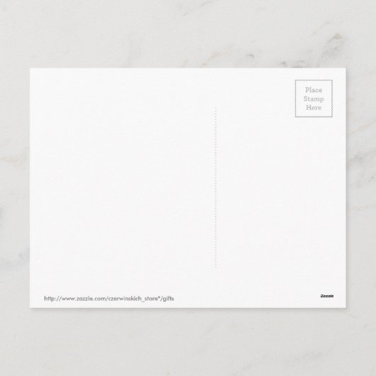 Het Briefkaart van Valentijn in Pools (Achterkant)