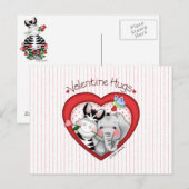 Het Briefkaart van Valentijn van BaZooples van de (Voorkant / Achterkant)