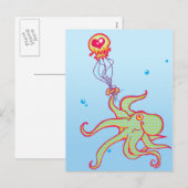 Het Briefkaart van Valentijn van de gelei (Voorkant / Achterkant)