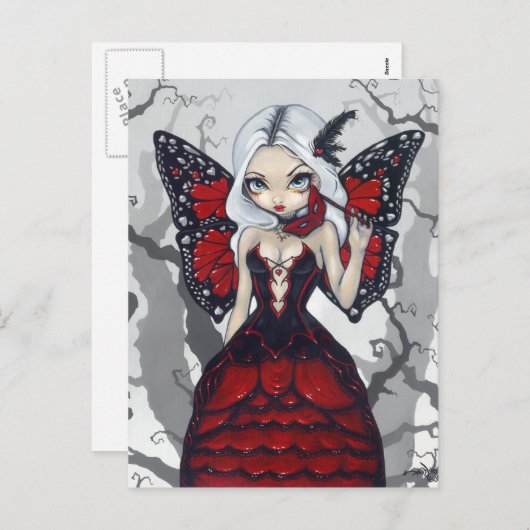 Het Briefkaart van Valentijn "van de Maskerade" (Voorkant / Achterkant)