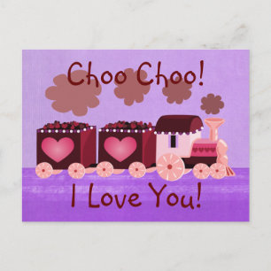 Het Briefkaart van Valentijn van de Trein van Choo