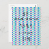 Het Briefkaart van VALENTIJN van de VEGANIST voor (Voorkant / Achterkant)