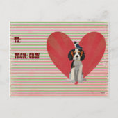 Het Briefkaart van VALENTIJN van het SPANIEL & van (Achterkant)