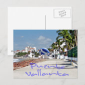 Het Briefkaart van Vallarta van Puerto (Voorkant / Achterkant)