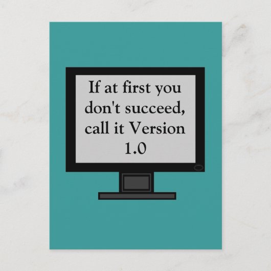 Het Briefkaart van versie 1.0 (Voorkant)