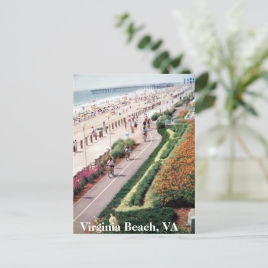 Het Briefkaart van Virginia Beach Virginia vanaf (Staand voorkant)