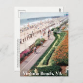 Het Briefkaart van Virginia Beach Virginia vanaf (Voorkant / Achterkant)