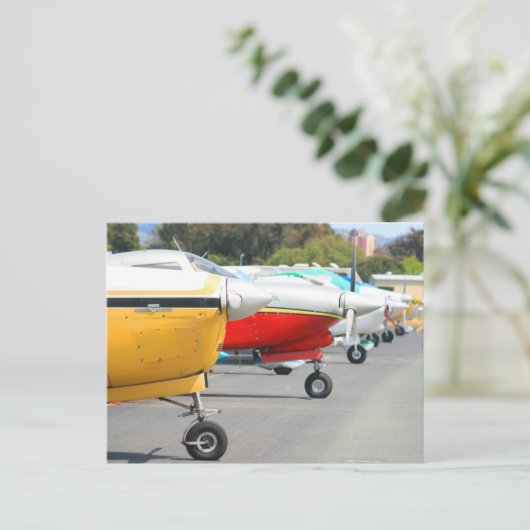 Het briefkaart van vliegtuigen (Staand voorkant)