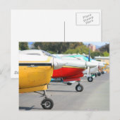 Het briefkaart van vliegtuigen (Voorkant / Achterkant)