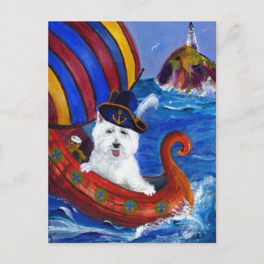 Het Briefkaart van Westie (Voorkant)