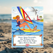 Het Briefkaart van Windsurfer