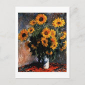 Het briefkaart van zonnebloemen (Voorkant)