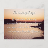 Het briefkaart voor de zonsondergang van de Sereni (Voorkant)