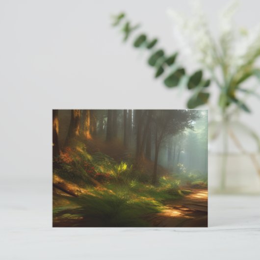 Het Briefkaart voor het verkennen van digitale kun (Staand voorkant)