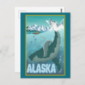 Het Briefkaart voor reizen door Alaskan (Voorkant / Achterkant)