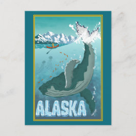 Het  Briefkaart voor reizen door Alaskan