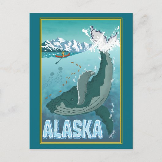 Het Briefkaart voor reizen door Alaskan (Voorkant)