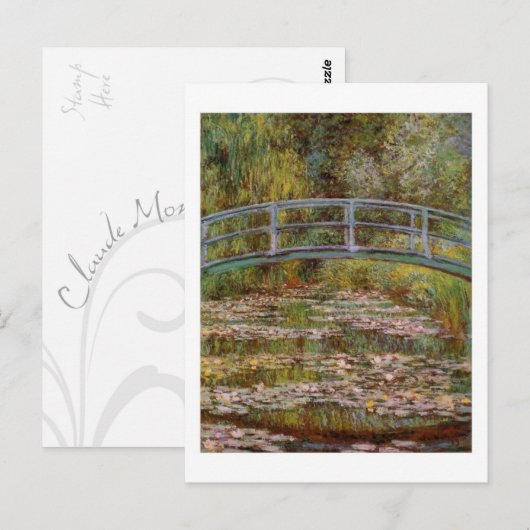 Het briefkaart Waterlily Pond (Voorkant / Achterkant)