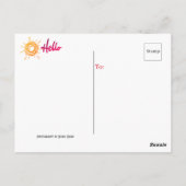 Het Briefkaart Waving Sunflower (Achterkant)