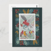 Het Briefkaart Winter Earth Song (Voorkant / Achterkant)