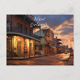 Het briefkaart "Winter Nights in New Orleans".