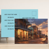 Het briefkaart "Winter Nights in New Orleans".