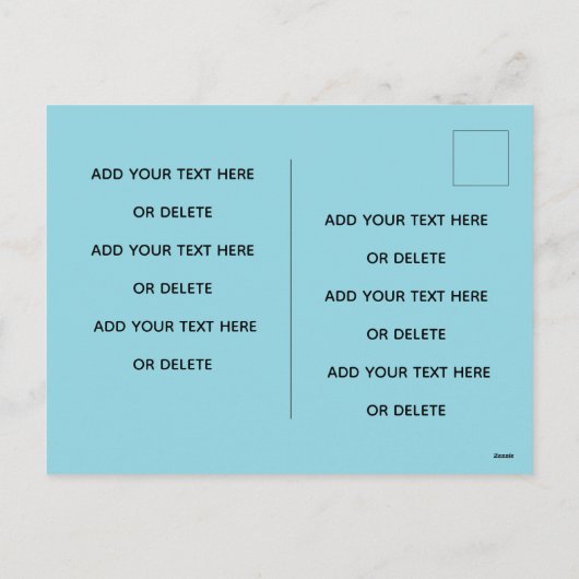 Het briefkaart "Winter Nights in New Orleans". (Achterkant)