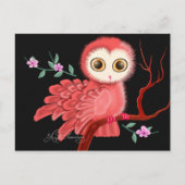 Het Briefkaart Wistful Owl, Notitiekaarten, Groet (Voorkant)