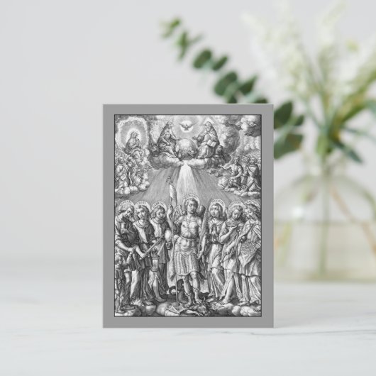 Het Briefkaart Zeven Archangels (M 034; Engraving) (Staand voorkant)