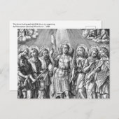 Het Briefkaart Zeven Archangels (M 034; Engraving) (Voorkant / Achterkant)