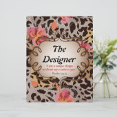 Het Briefpapier document van de Ontwerper/het Ontw (Staand voorkant)