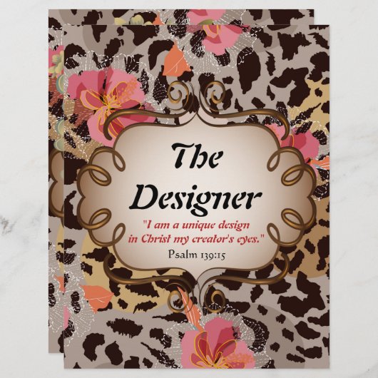 Het Briefpapier document van de Ontwerper/het Ontw (Voorkant / Achterkant)