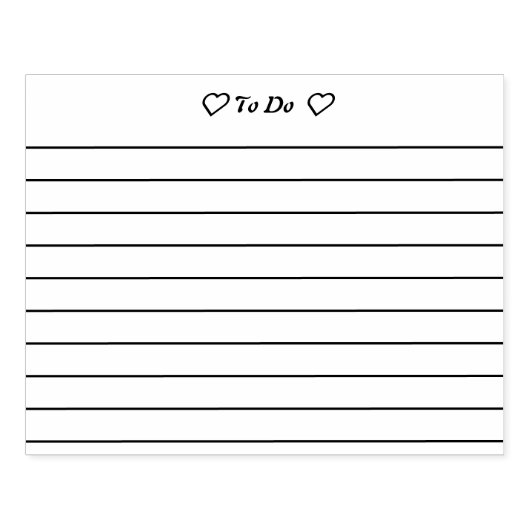 Het Briefpapier Planner Journal noteren Rubberstempel (Afrduk)