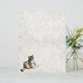 Het briefpapier van Annie The Cat (Staand voorkant)