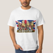 Het Britse Leger Faction World War I Eenvoudig zij T-shirt (Voorkant)