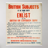 Het Britse of Canadese Poster Army_Propaganda (Voorkant)
