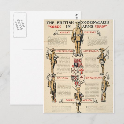 Het Britse Poster Gemenebest_Propaganda Briefkaart (Voorkant / Achterkant)